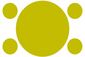 Circular Colored Banners - Yellow Circles. Can be used for Illustration purpose, background, website, businesses, presentations, Product Promotions etc. Empty Circles for Text, Data Placement.