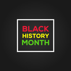 Black History Month Vector
