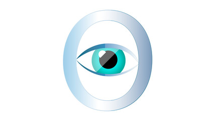Eye logo vector design. Vision logo