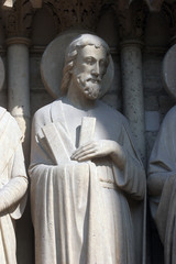 Saint Andrew, Notre Dame Cathedral, Paris, Last Judgment Portal