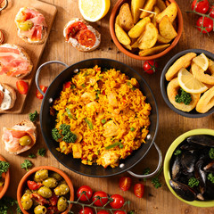 assorted spanish food