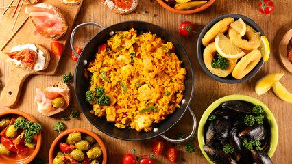assorted spanish food