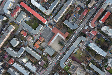 Aerial urban landscape
