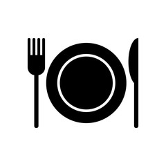 Restaurant icon, vector