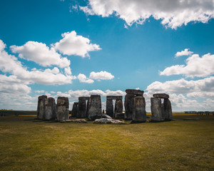 Stonehenge during sunny weather 