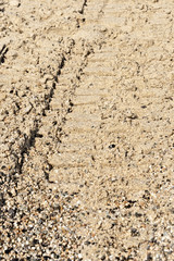 Italia Calabria Mare orme sulla sabbia