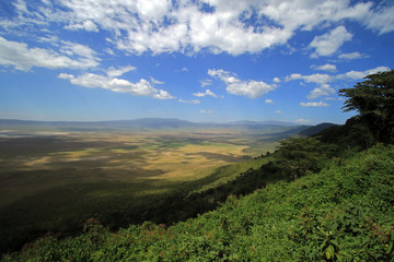 View of the crater, Ngorongoro Conservation Area, Tanzania 