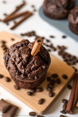 tasty chocolate muffin