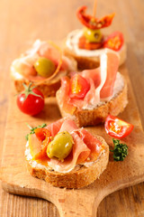 assorted spanish tapas