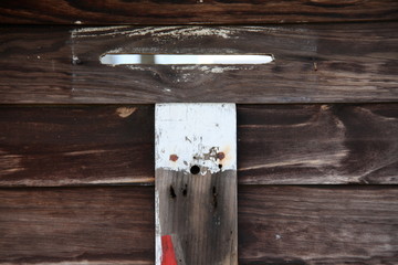 old wooden wall
