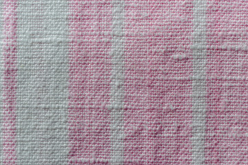 Solid natural linen cloth. Texture of fabric