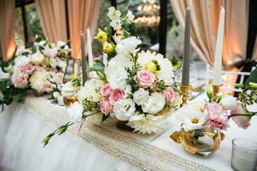 Luxury wedding reception