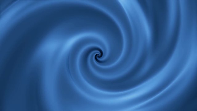 Abstract background with animation of blue spinning funnel, seamless loop. Endless revolving spiral with hypnotic effect.