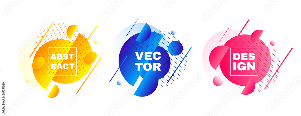 Poster abstract banners. vector layout template.