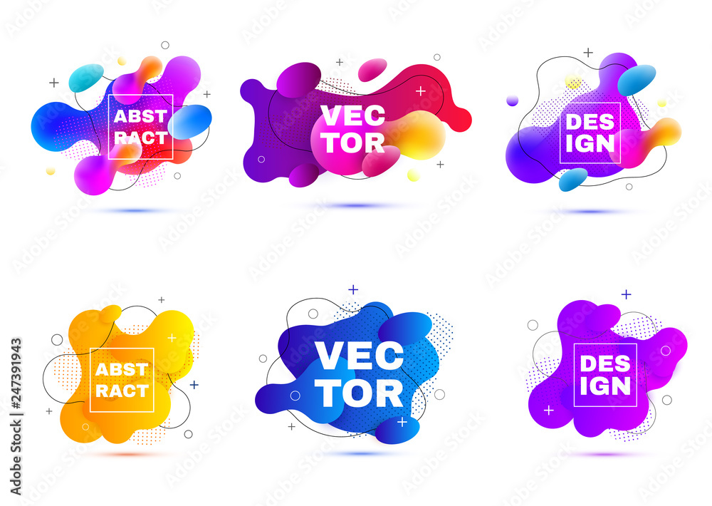 Poster abstract banners. vector layout template.