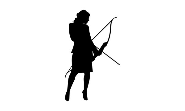  picture of a female archer silhouette