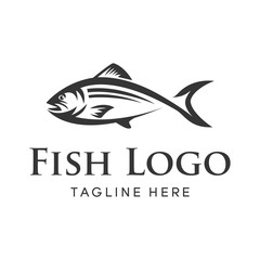 Fishing vector design logo template. - fish logo Vector
