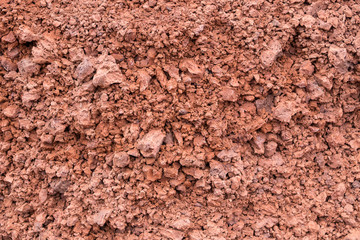 eroded red volcanic soil