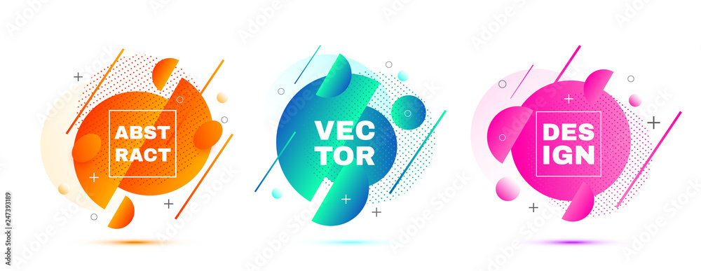 Poster abstract banners. vector layout template.