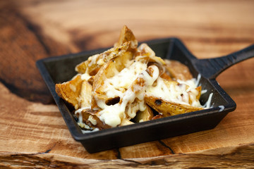 European international fusion cuisine, a beautiful dish on a white plate decorated with herbs and vegetables. a professional chef has prepared a delicious meal.