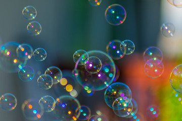 Abstract Background with bubbles - Powered by Adobe