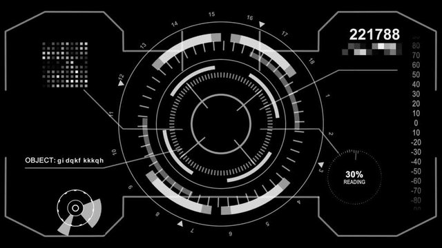 Technology HUD interface background