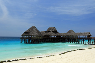 Coast and beach in Nungwi, Zanzibar, Tanzania