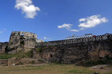 Fototapeta na wymiar Old Fort in Stone Town, Zanzibar City, Zanzibar, Tanzania