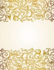  Invitation template. Modern floral design