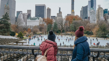 Famous Ice Rink at Central Park at Christmas time
