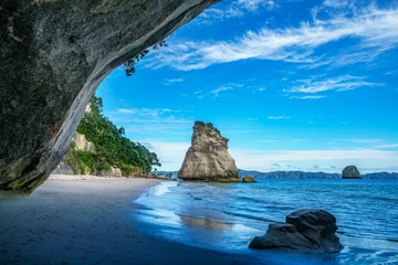 Foto op Aluminium view from the cave at cathedral cove,coromandel,new zealand 44 © Christian B.