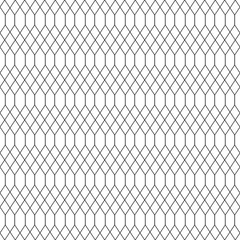 Abstract geometric pattern seamless with black line on white background.