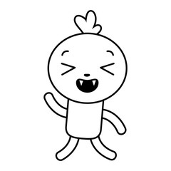 Obraz premium kawaii cartoon doll character