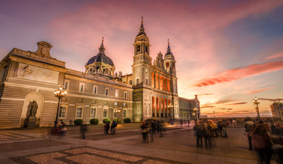Fototapeta na wymiar The Cathedral of Madrid