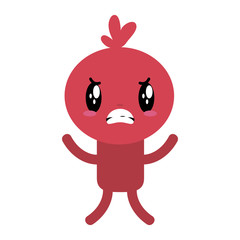 kawaii cartoon doll character