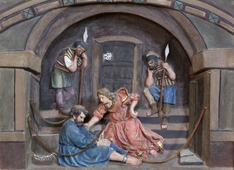 St. Peter in chains altarpiece on the altar of Our Lady in the church of Saint Matthew in Stitar,...