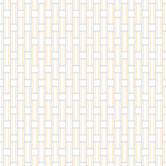 Abstract geometric pattern seamless with gray and orange lines on white background.