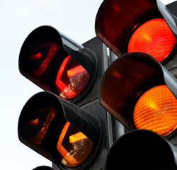 traffic light in the city