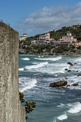 Italia Toscana Livorno Castiglioncello mare mosso