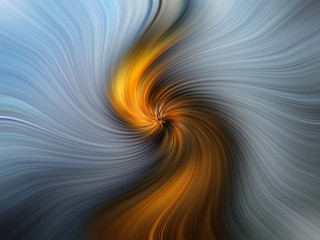 Silver and yellow colored spiral abstract background