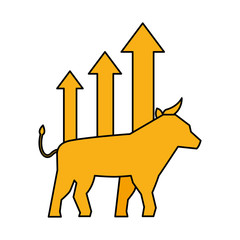 bull chart growth stock market