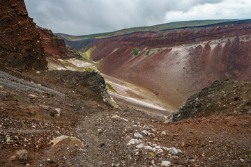 clouds in the volcanic crater, mount tarawera, new zealand 7