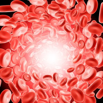 Red blood cells, illustration