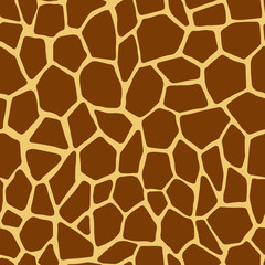 Giraffe skin seamless pattern. Seamless animal print