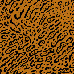 Leopard or ocelot seamless pattern. Seamless animal print