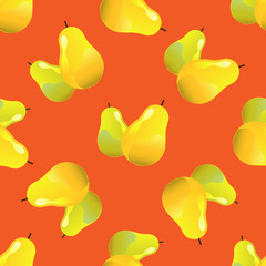 seamless background with pears