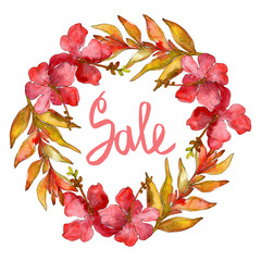 Exotic tropical floral botanical flowers. Wild spring leaf wildflower isolated. Watercolor background illustration set. Watercolour drawing fashion aquarelle isolated.