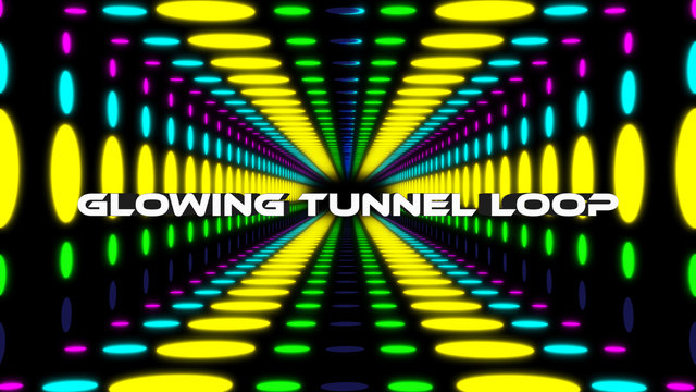 Glowing Tunnel Loop Titles
