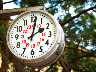 Clock Dial with 12 and 24 hour display