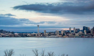 Urban Skyline And Clouds